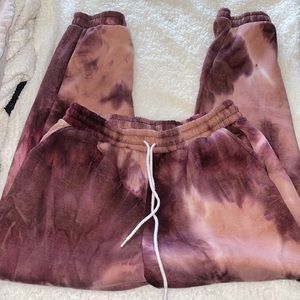 Tye-dye sweat pants XL